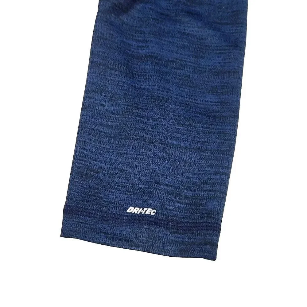 HI-TEC Men's 1/4 Zip Performance Pullover UPF 50+ Thermo Easy Care Navy, Size L